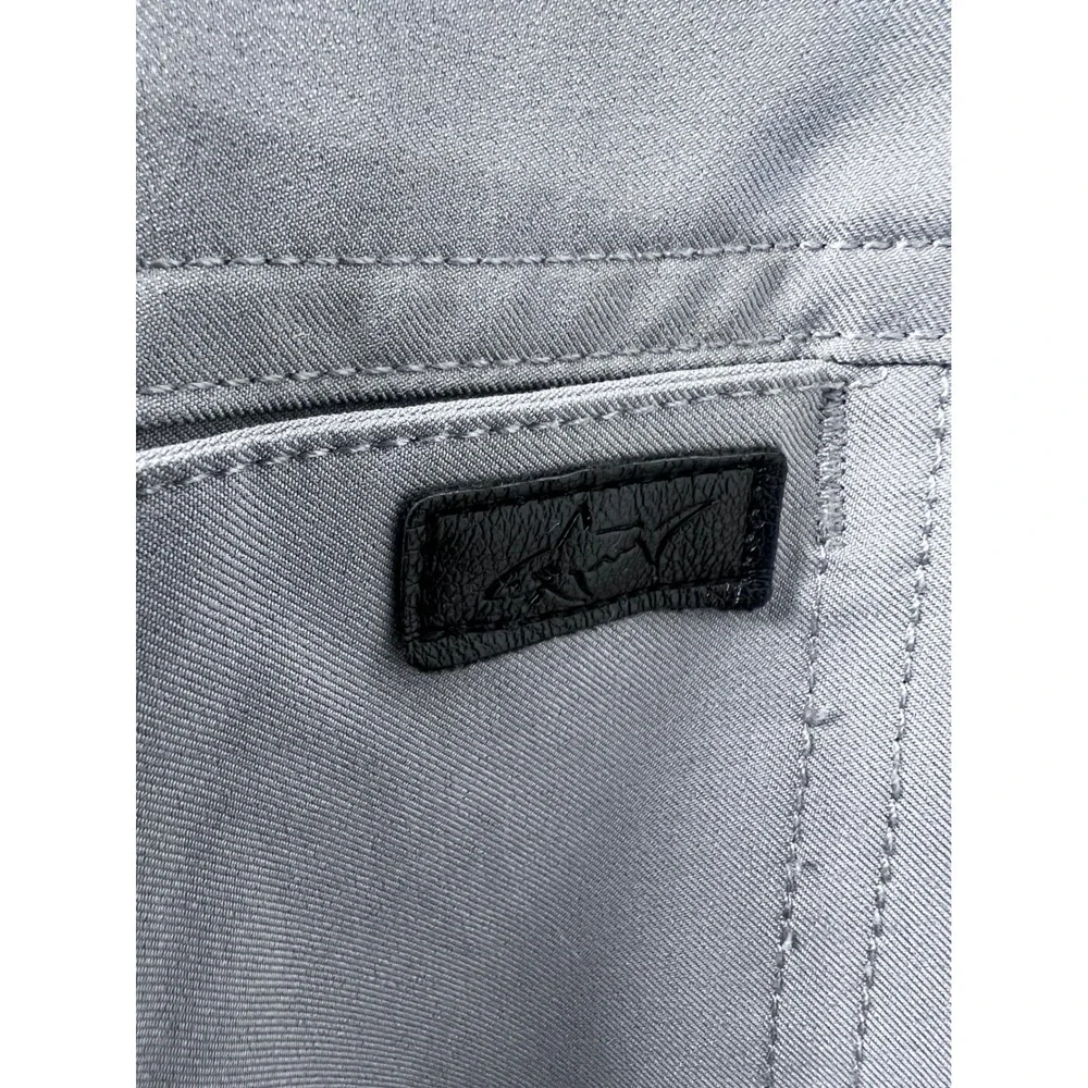 Greg Norman Mens 38x32 Gray 5-Pocket Golf Pants Stretch Performance Straight Leg
